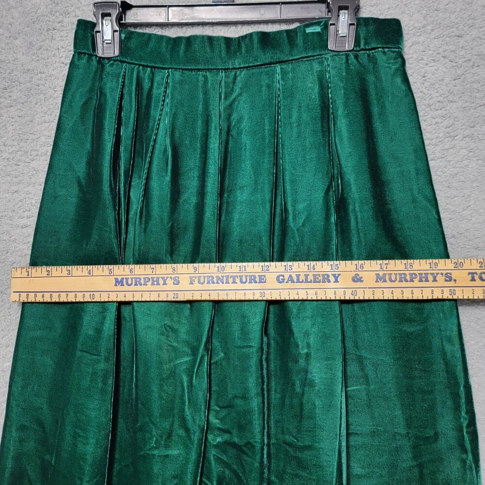 Vintage Cloak of Many Colors Liberty Lucrezia Green Velvet Top & Skirt Size 12‎ - Picture 12 of 14